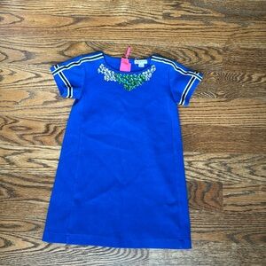 Crewcuts blue dress size 6 with jewel neckline
